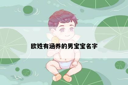 欧姓有涵养的男宝宝名字